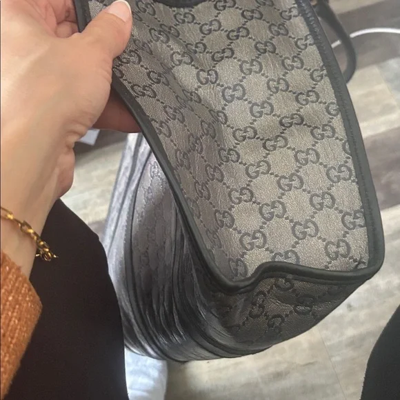 Gucci Jackie Coated Canvas Gold Horsebit - Picture 5 of 12